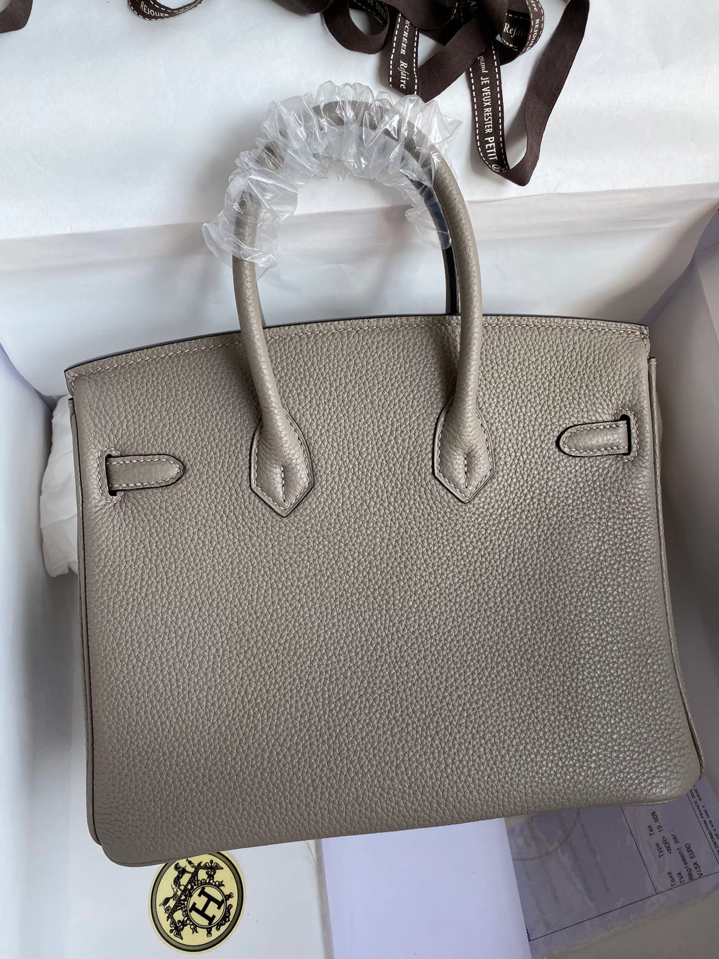[Copy]Birkin 25/30/35 Bag Gris Asphalte (Asphalt Grey) Togo Leather