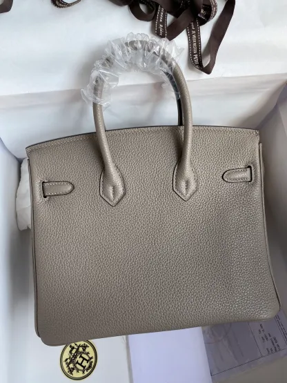 [Copy]Birkin 25/30/35 Bag Gris Asphalte (Asphalt Grey) Togo Leather