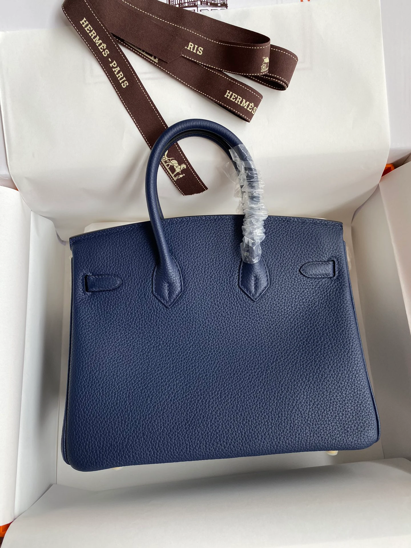 Birkin 25/30/35 Bag Bleu Nuit (Midnight Blue) Togo Leather