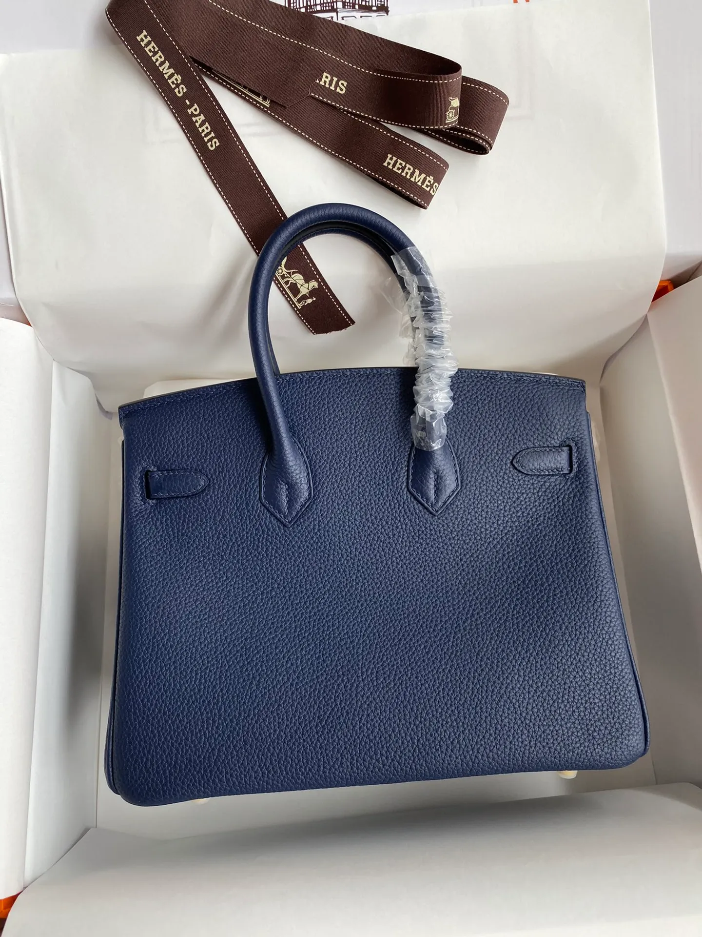 Birkin 25/30/35 Bag Bleu Nuit (Midnight Blue) Togo Leather