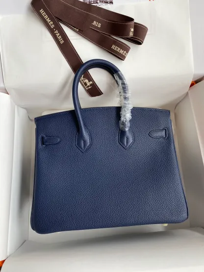 Birkin 25/30/35 Bag Bleu Nuit (Midnight Blue) Togo Leather