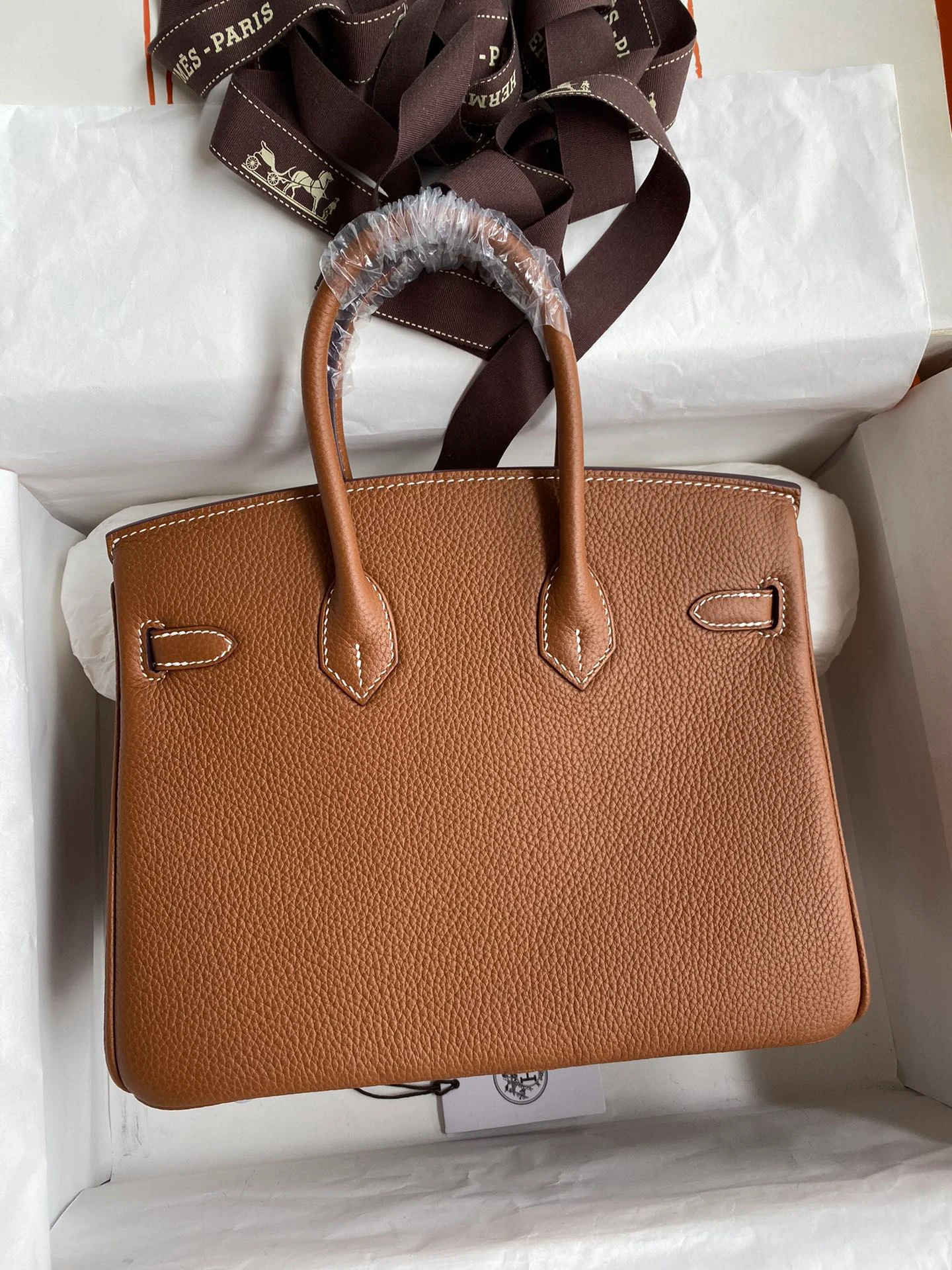 Birkin 25/30/35/40 Bag Gold (Golden‑Brown) Togo Leather