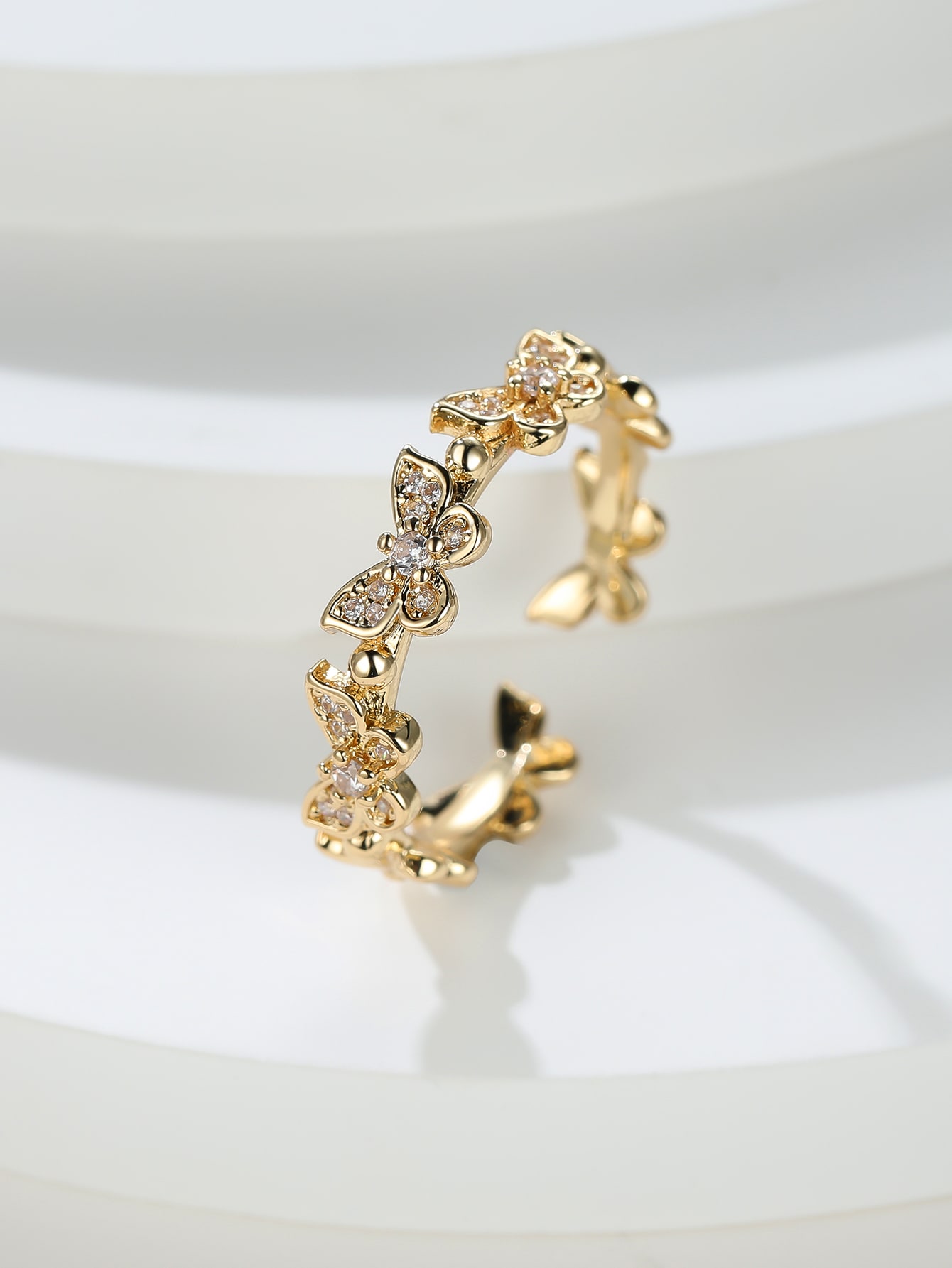 Butterfly Decor Cuff Ring