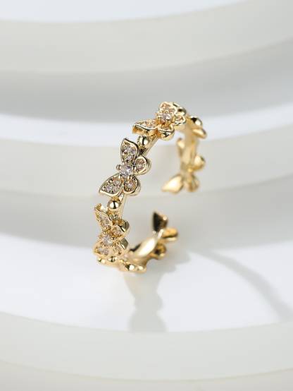 Butterfly Decor Cuff Ring