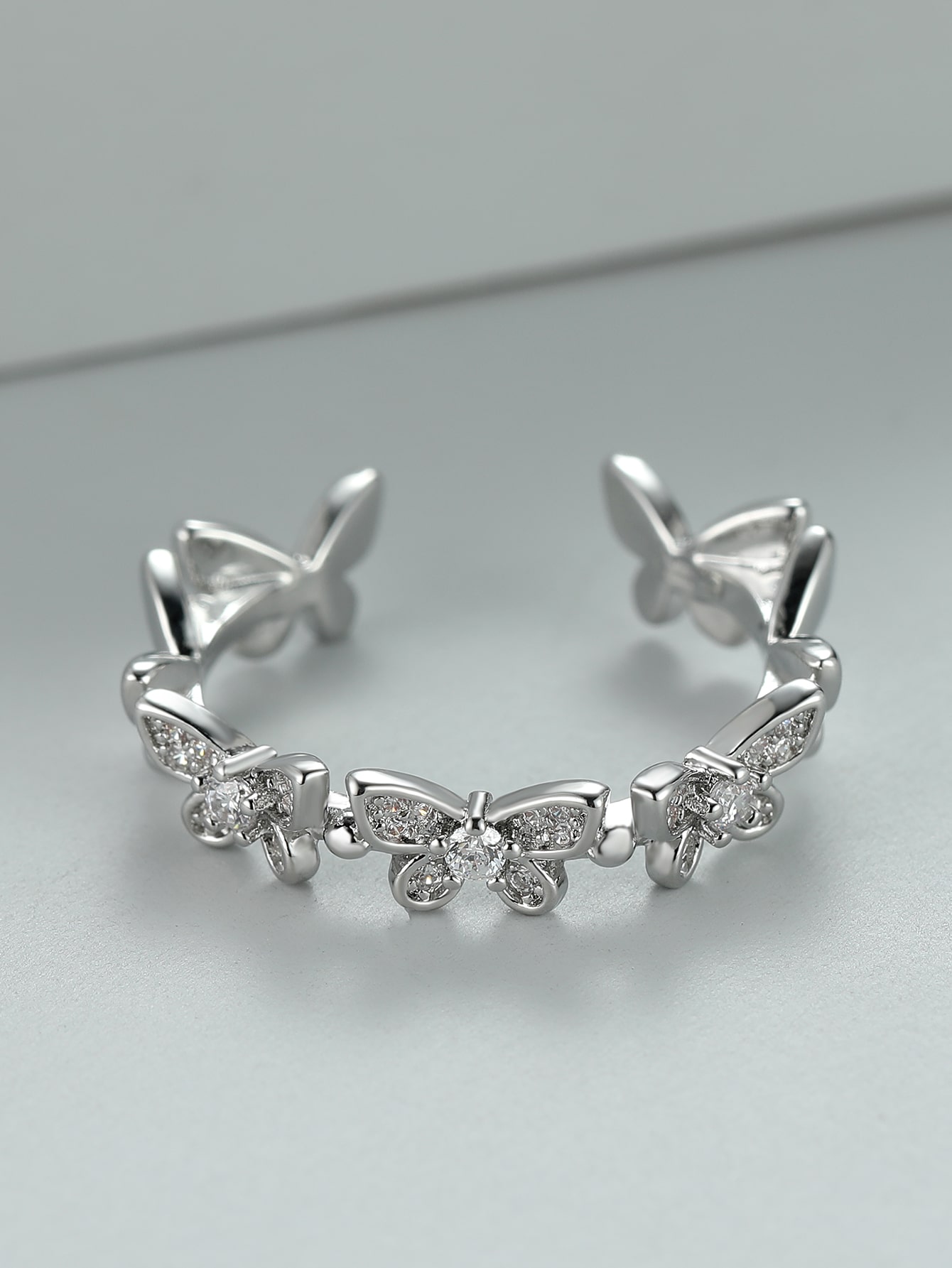 Butterfly Decor Cuff Ring