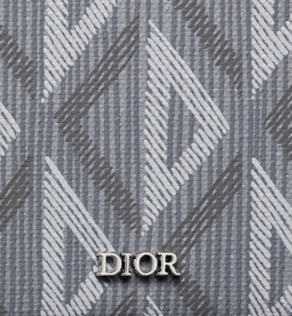 Bifold Wallet Gray CD Diamond Canvas