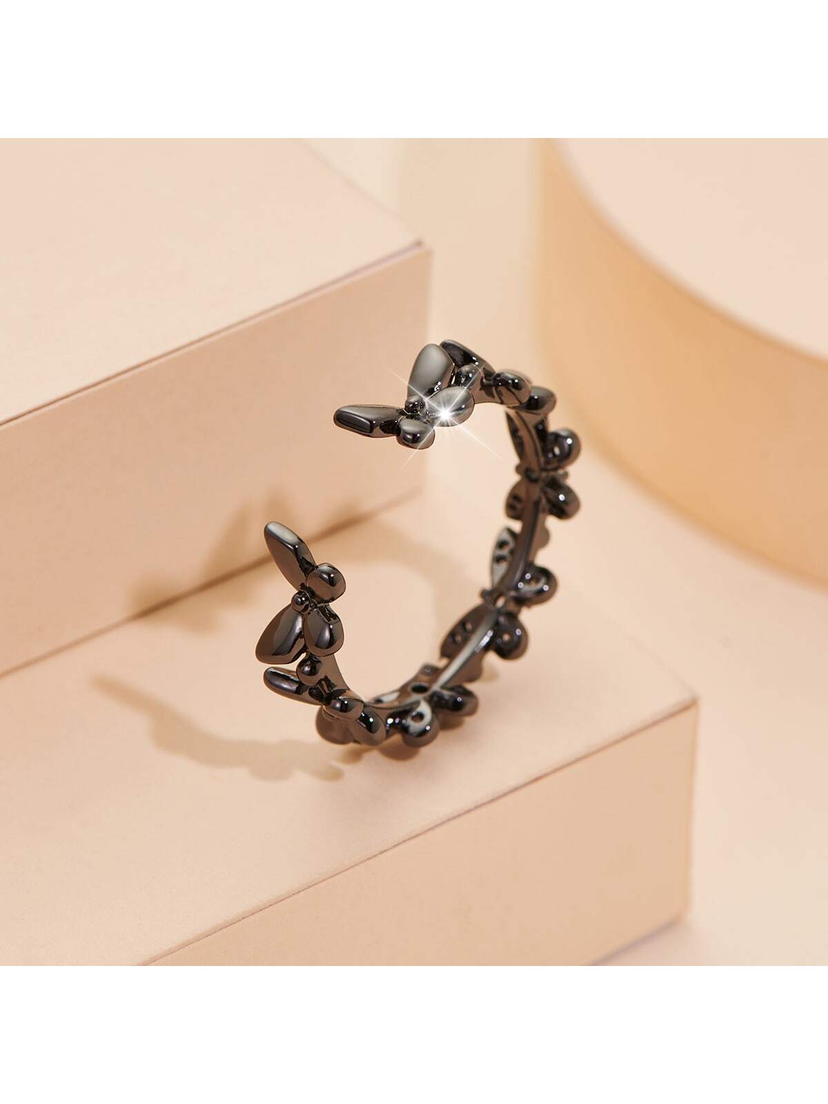 Butterfly Decor Cuff Ring