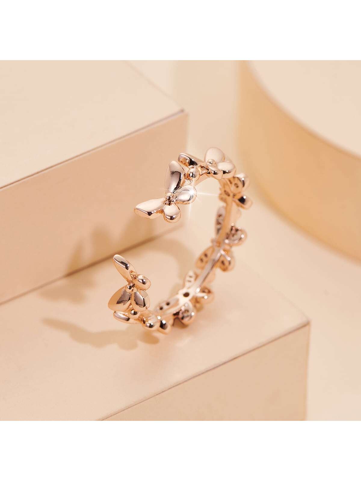 Butterfly Decor Cuff Ring