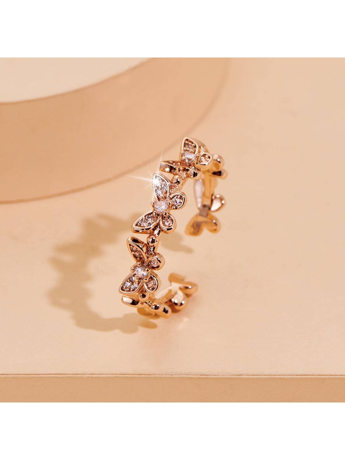 Butterfly Decor Cuff Ring