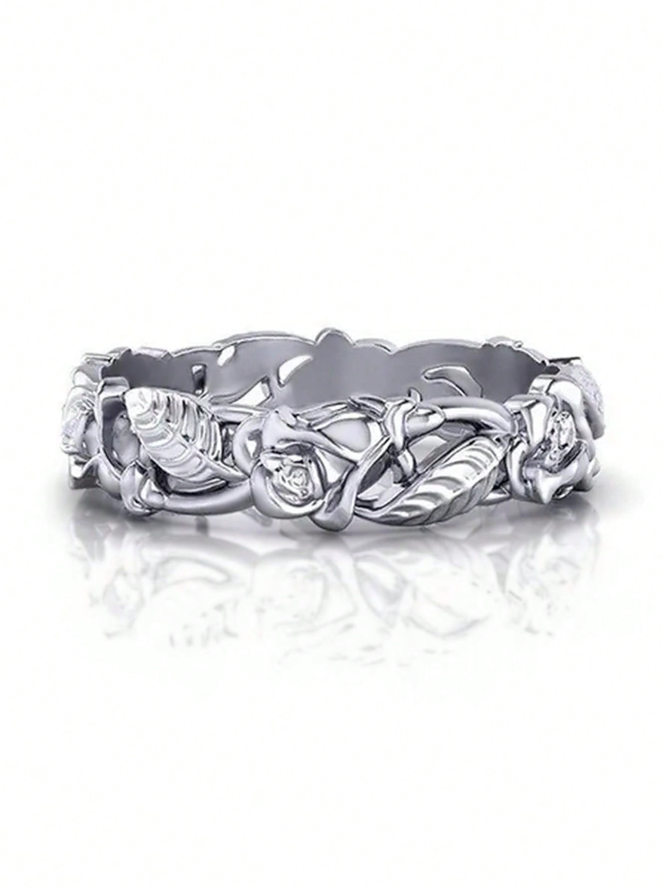 1 PC Elegant Flower Ring For Women