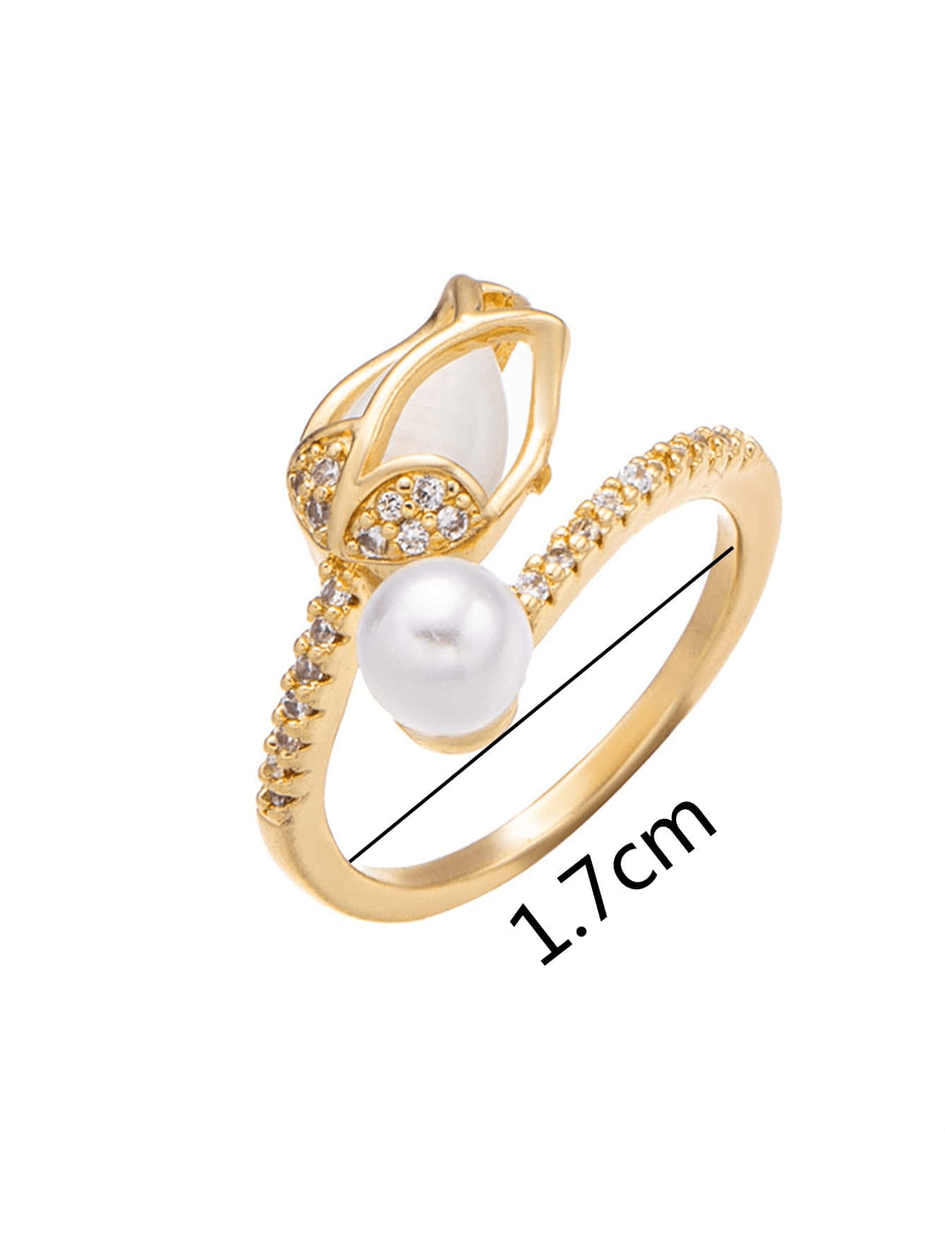 Faux Pearl Decor Ring