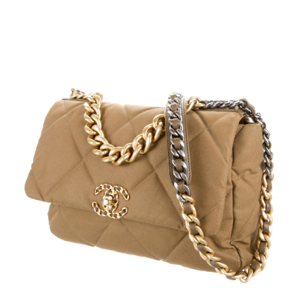 Large Canvas 19 Flap Bag