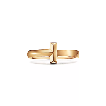 T T1 Ring in Yellow Gold, 2.5 mm Wide