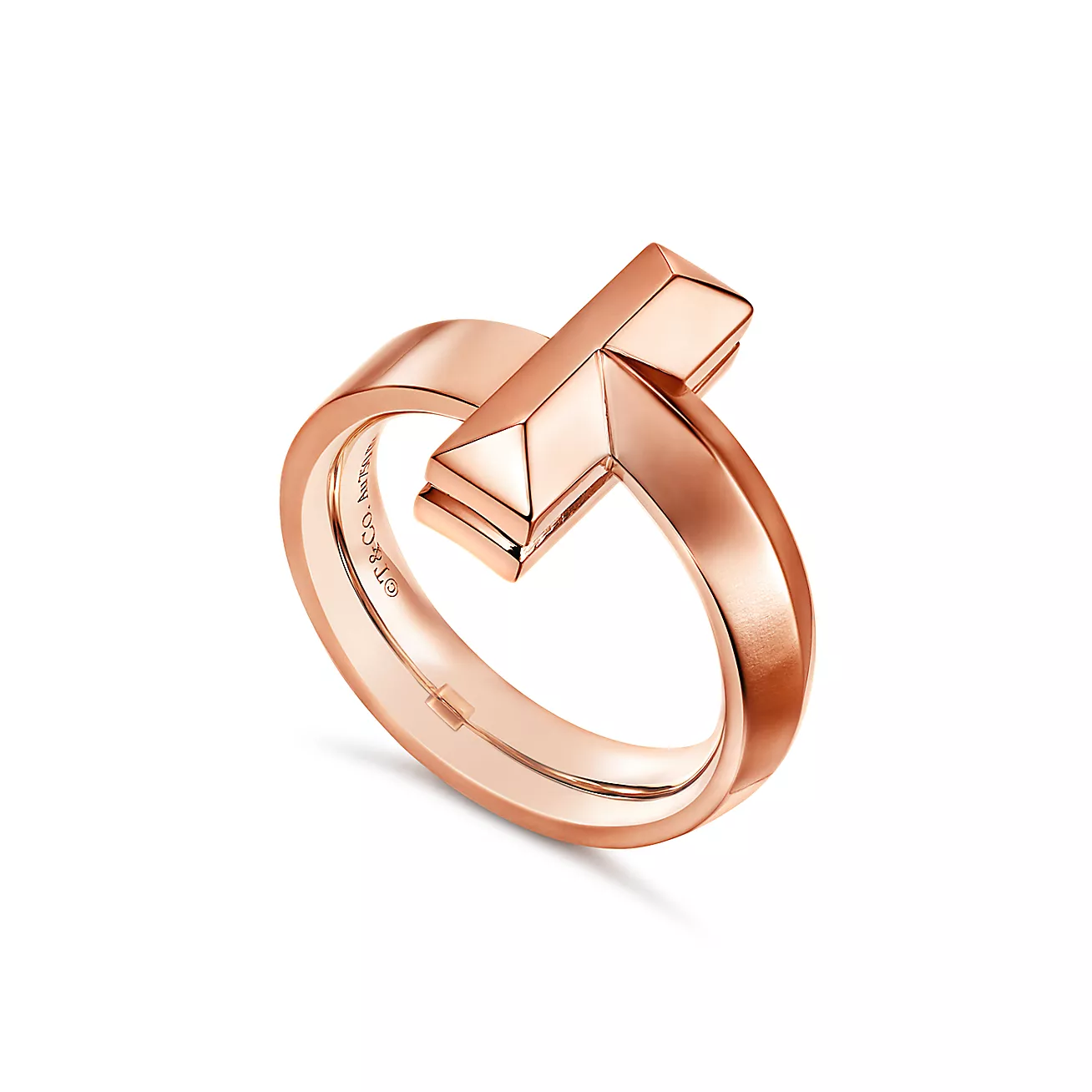 T T1 Ring in Rose Gold, 4.5 mm