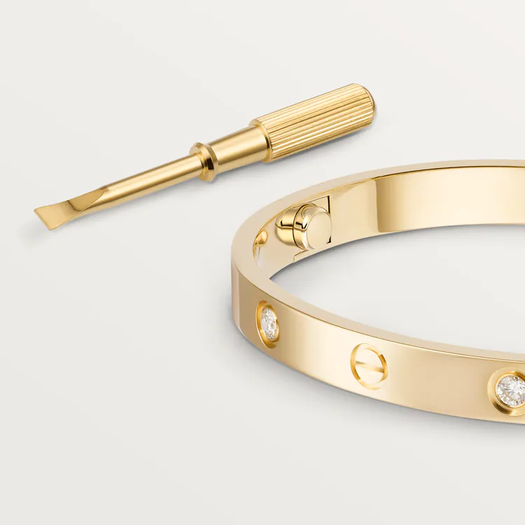 LOVE BRACELET, 4 DIAMONDS