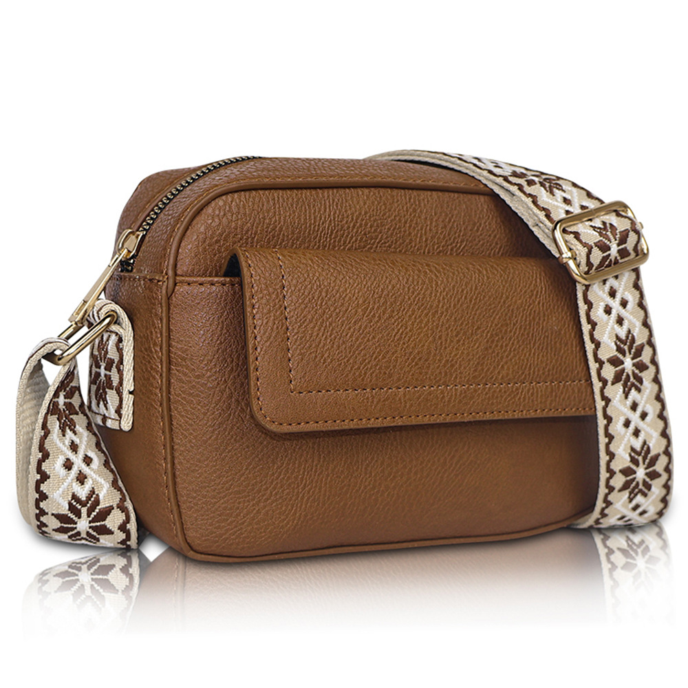 Multi-pocket small square bag large capacity shoulder bag