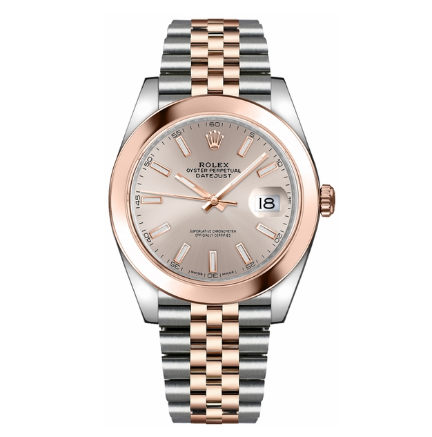 Datejust 41 Rose Gold & Steel Watch 126301-0010