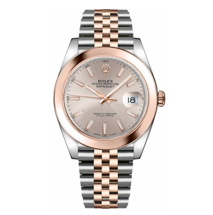 Datejust 41 Rose Gold & Steel Watch 126301-0010
