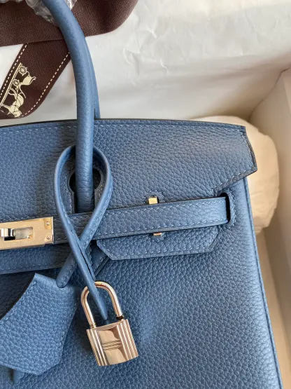 Birkin 25/30/35 Bag Blue Togo Leather