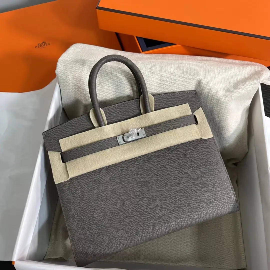 Birkin 25/30/35 Bag Etain (Pewter Grey) Epsom Leather