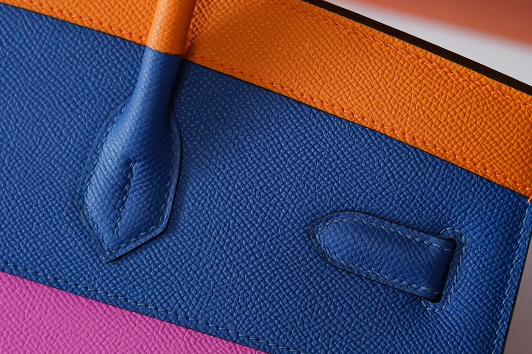 Birkin 35 Bag Four‑Tone Colorblock 1 Epsom Leather