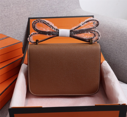 Constance 19/23 bag Brown Epsom Leather