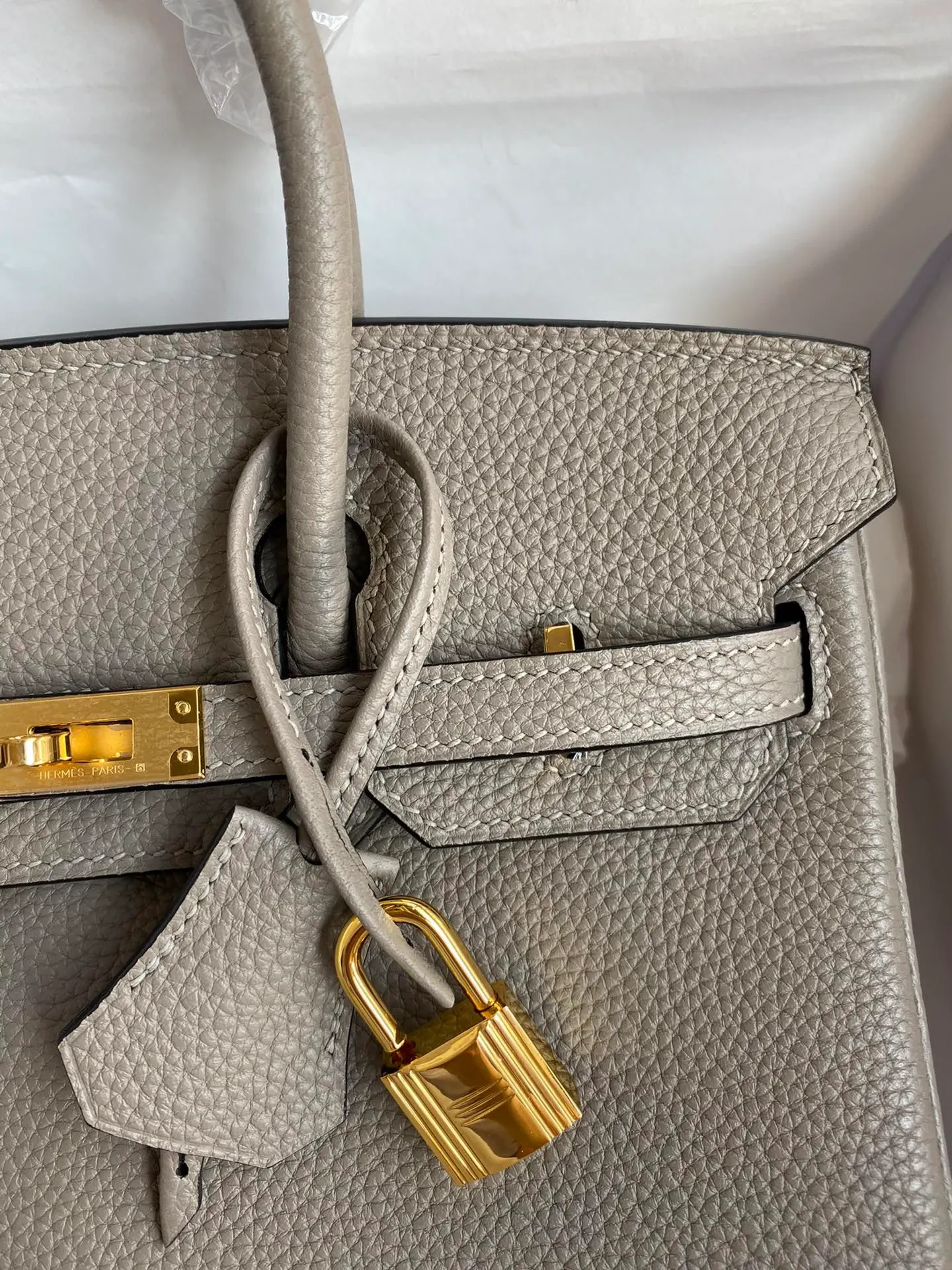 [Copy]Birkin 25/30/35 Bag Gris Asphalte (Asphalt Grey) Togo Leather