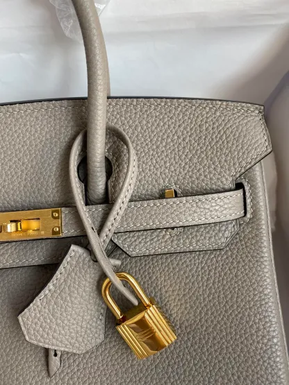 [Copy]Birkin 25/30/35 Bag Gris Asphalte (Asphalt Grey) Togo Leather