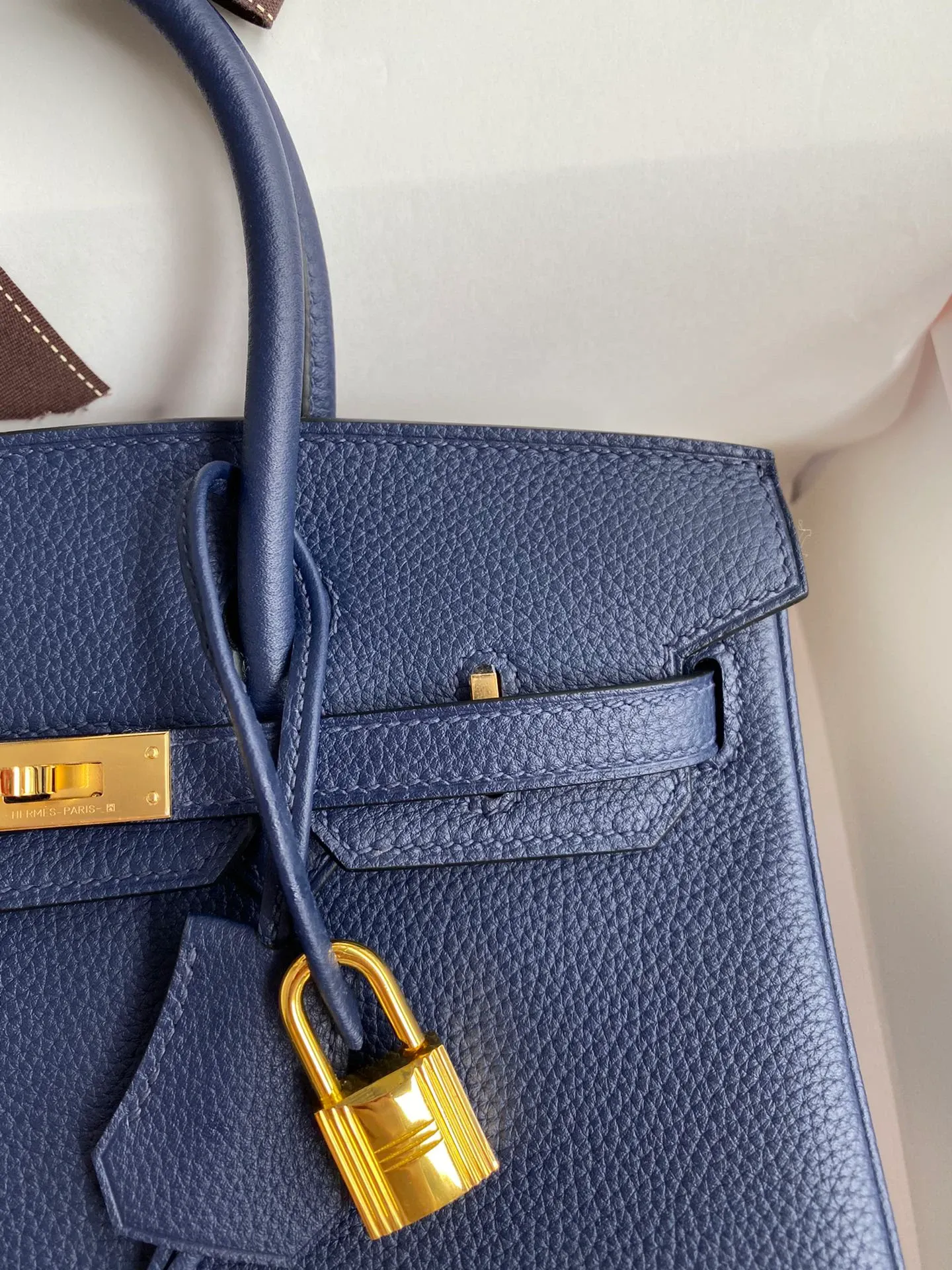 Birkin 25/30/35 Bag Bleu Nuit (Midnight Blue) Togo Leather