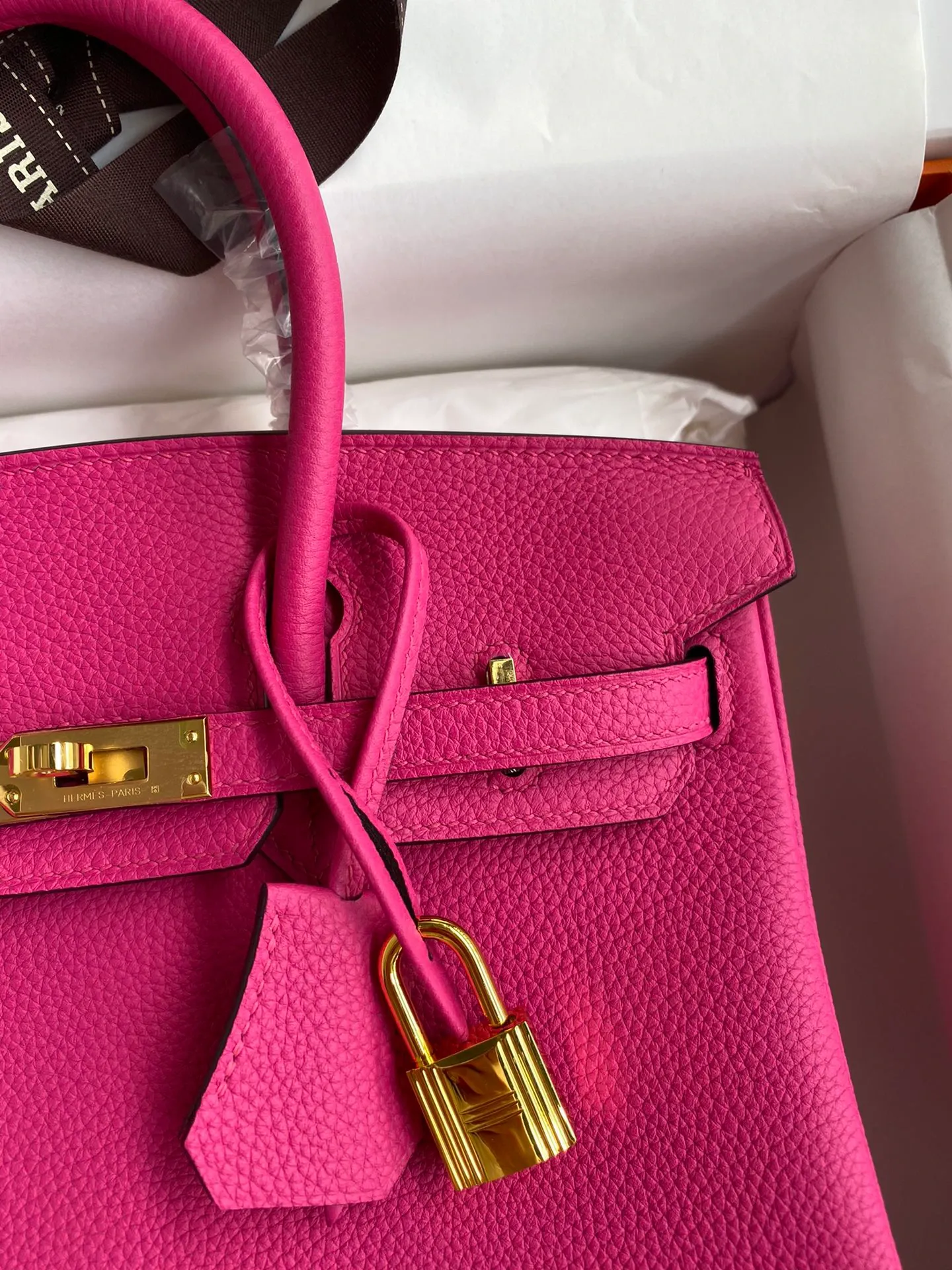 Birkin 25/30/35 Bag Rose Tyrien Togo Leather