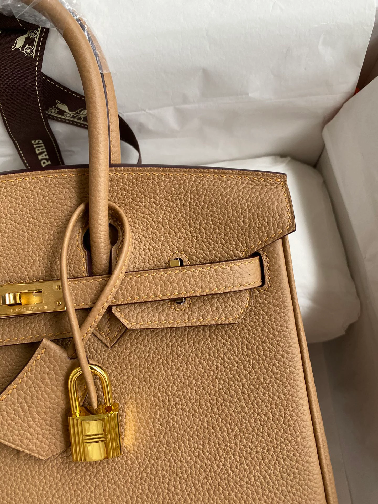 Birkin 25/30/35 Bag Chai (Milk Tea Brown) Togo Leather