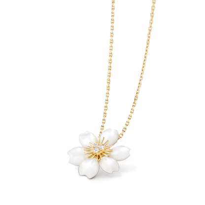 Rose de Noel pendant, mini model