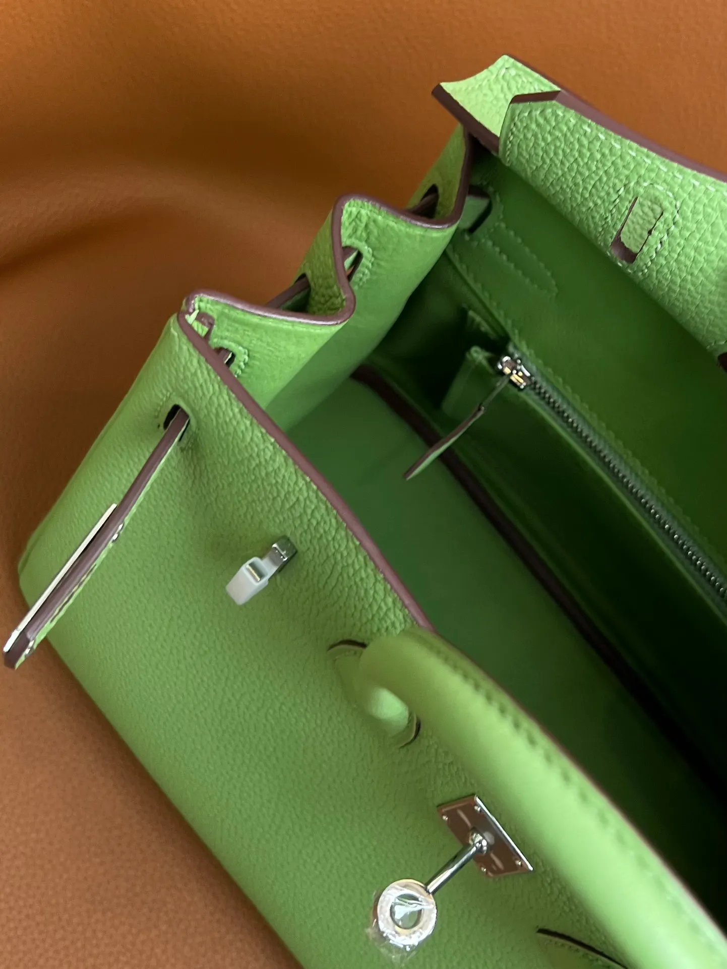 Birkin 25/30/35 Bag Vert Criquet (Avocado Green) Togo Leather