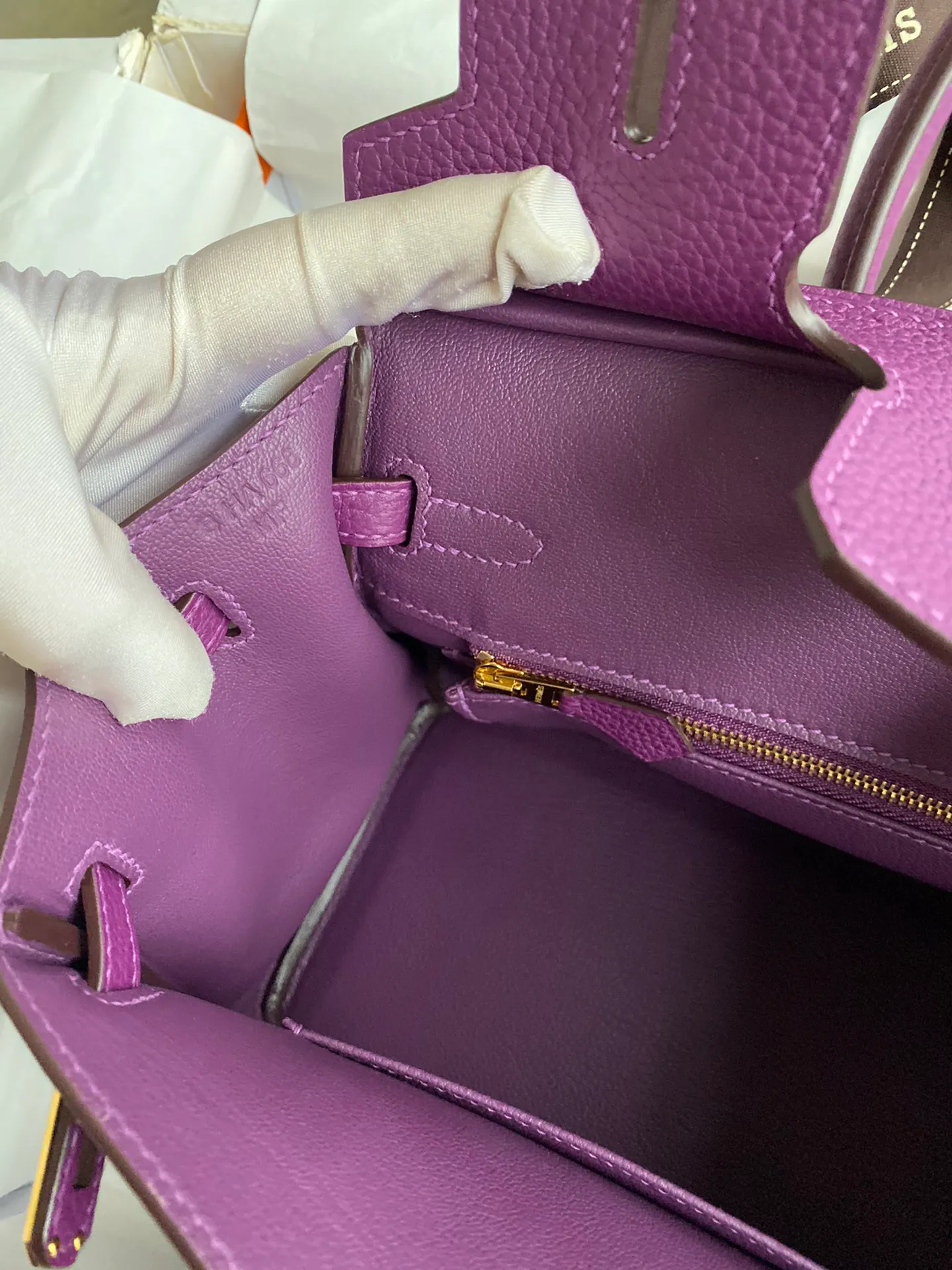 [Copy]Birkin 25/30/35 Bag Anemone (Sea Anemone Purple) Togo Leather