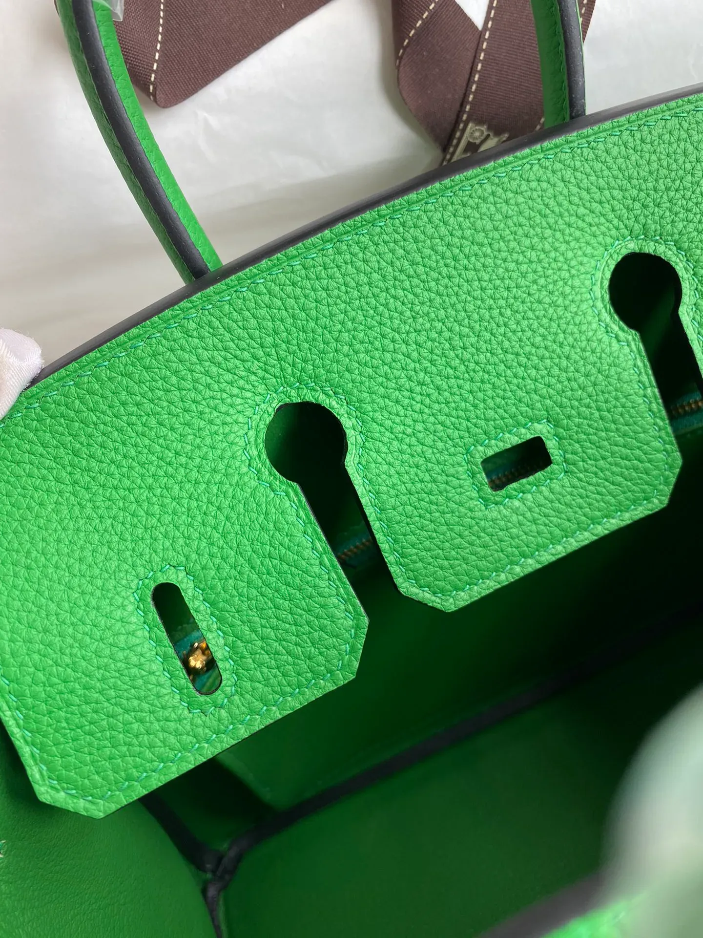 Birkin 25/30/35 Bag Bambou (Bamboo Green) Togo Leather
