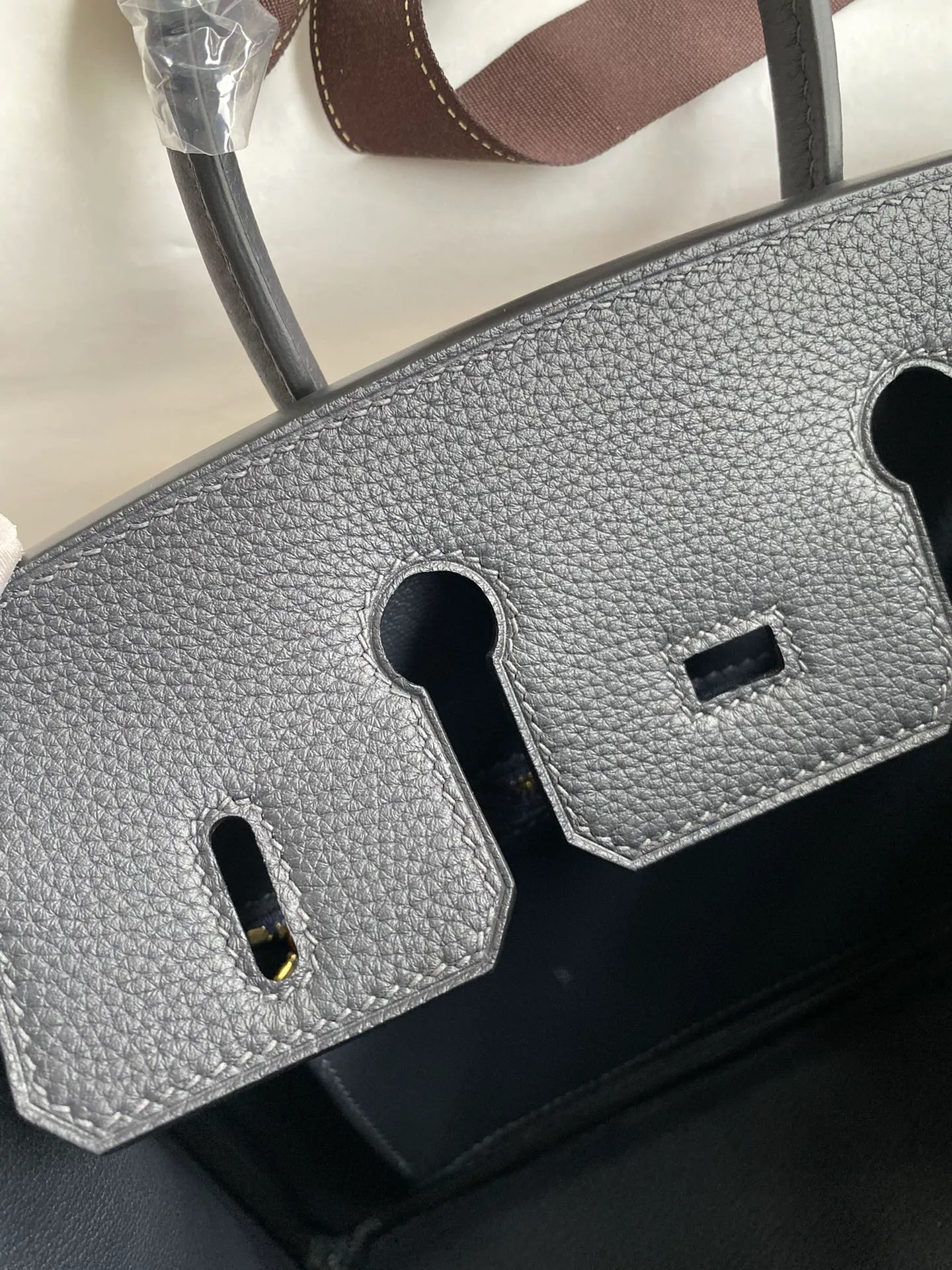 Birkin 25/30/35 Bag Graphite (Iron Grey) Togo Leather