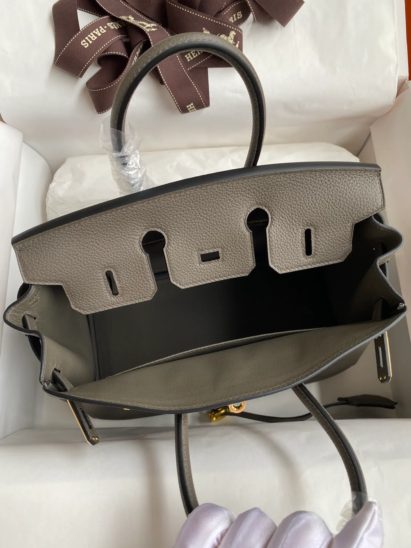 Birkin 25/30/35 Bag Etain (Pewter Grey) Leather