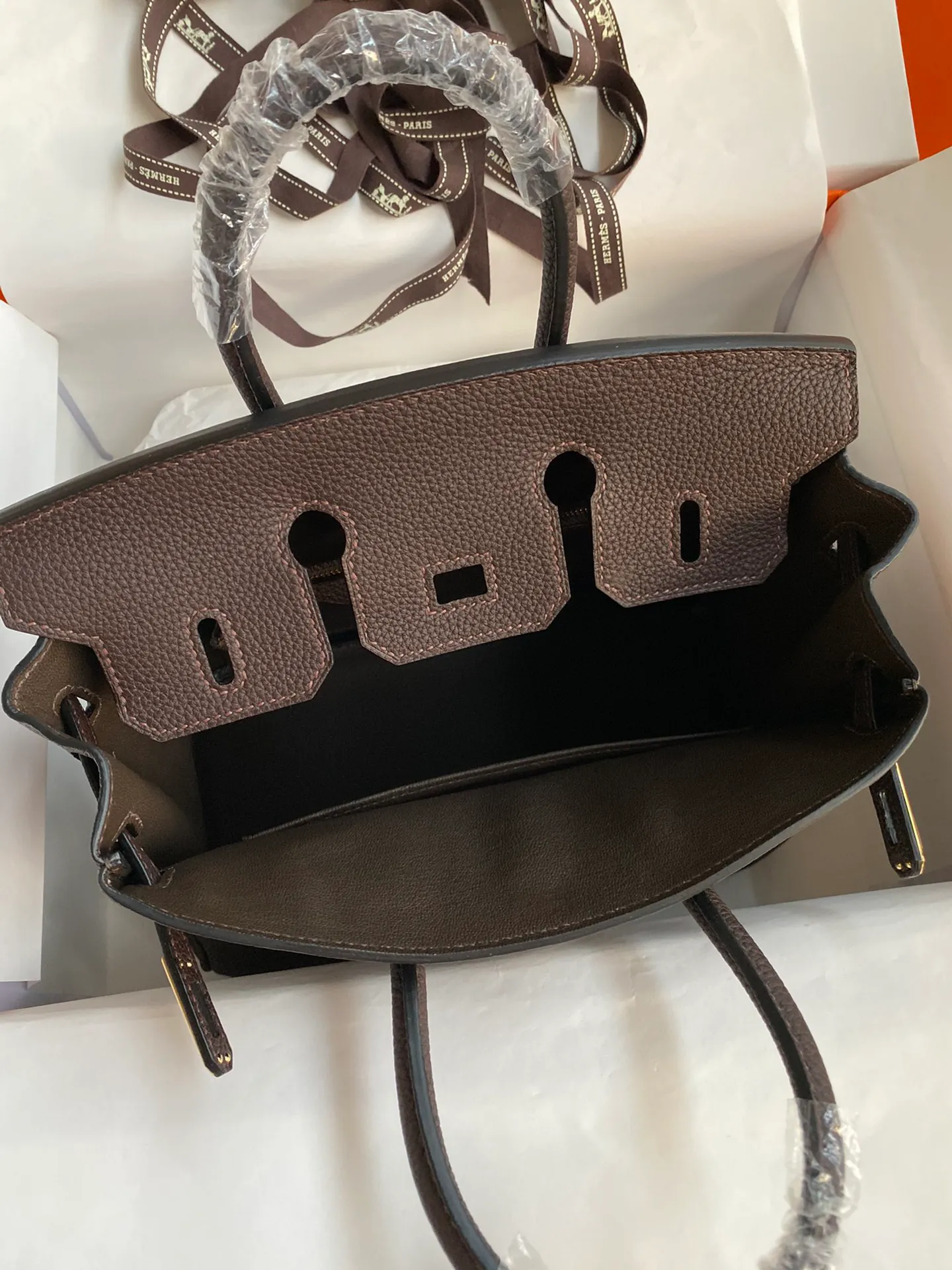 Birkin 25/30/35 Bag Ébène (Dark Coffee Brown) Leather