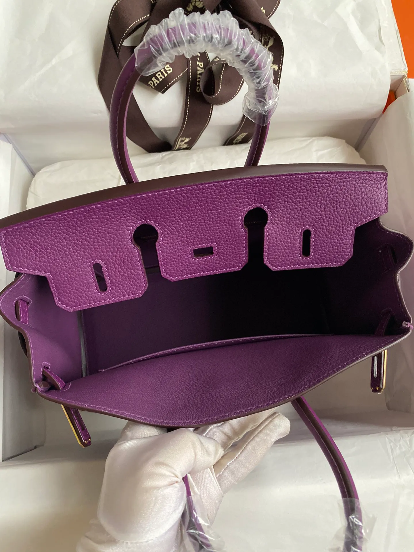 [Copy]Birkin 25/30/35 Bag Anemone (Sea Anemone Purple) Togo Leather