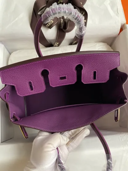 [Copy]Birkin 25/30/35 Bag Anemone (Sea Anemone Purple) Togo Leather