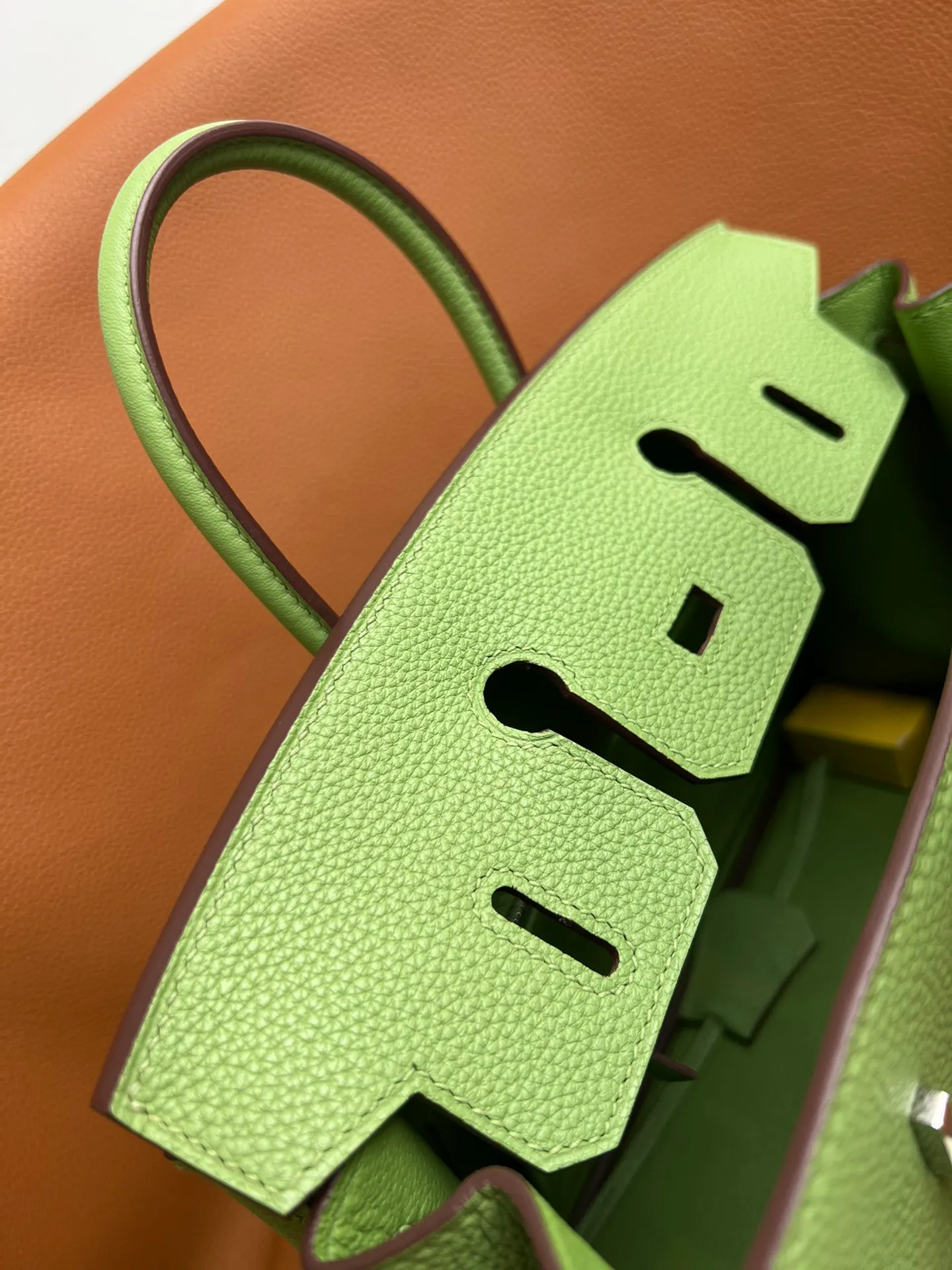 Birkin 25/30/35 Bag Vert Criquet (Avocado Green) Togo Leather