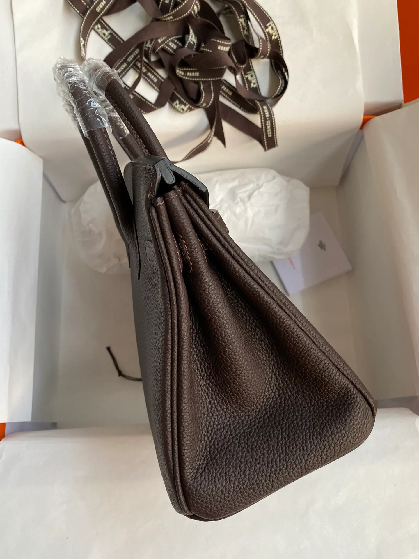Birkin 25/30/35 Bag Ébène (Dark Coffee Brown) Leather