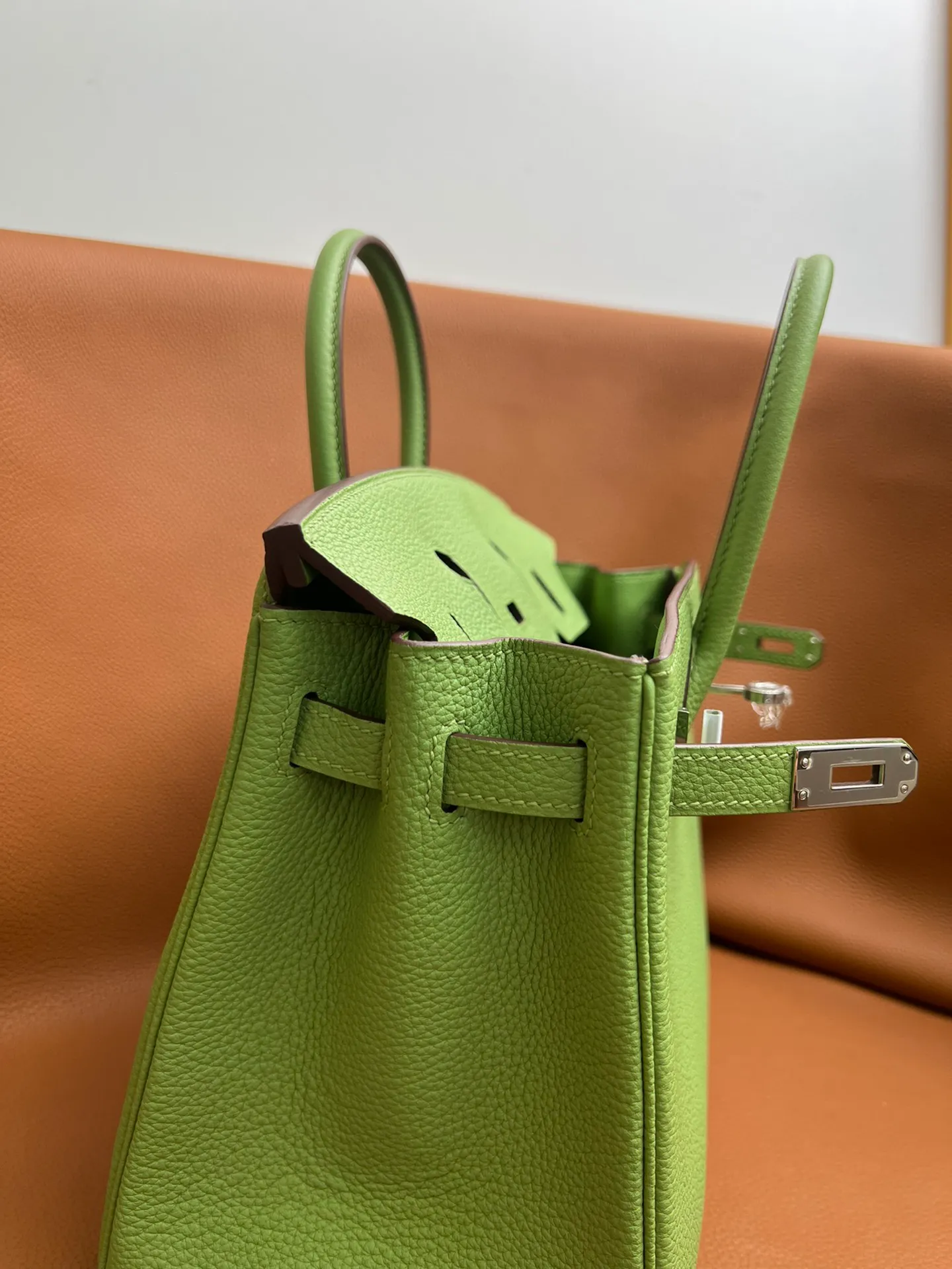 Birkin 25/30/35 Bag Vert Criquet (Avocado Green) Togo Leather
