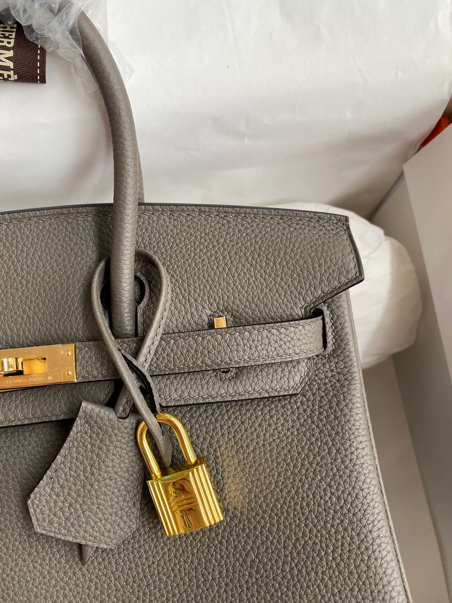 Birkin 25/30/35 Bag Etain (Pewter Grey) Leather