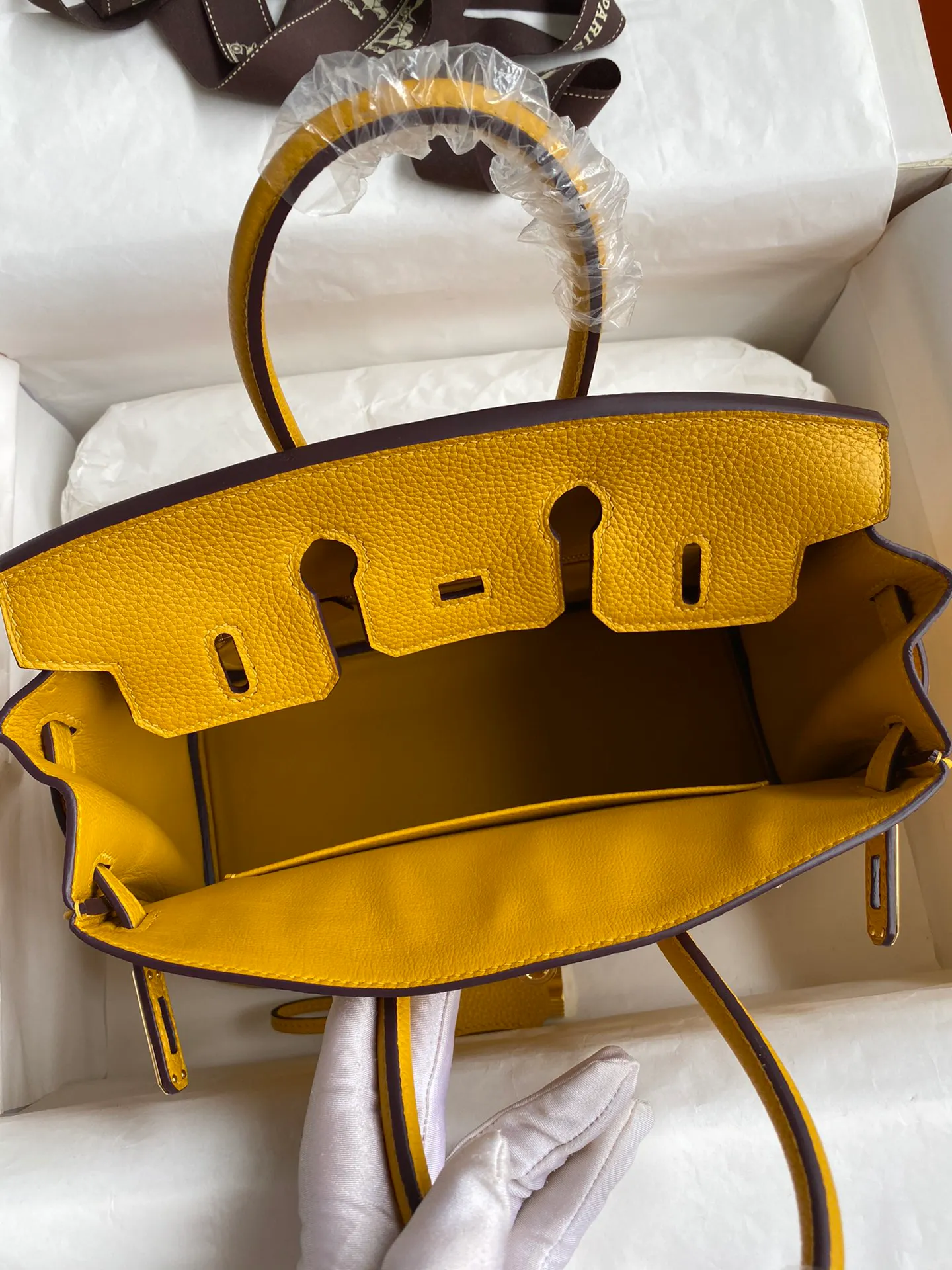 Birkin 25/30/35 Bag Jaune Ambre (Amber Yellow) Leather