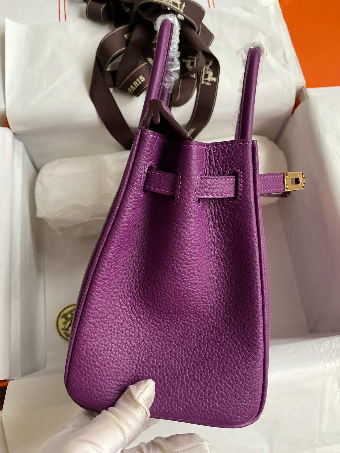 [Copy]Birkin 25/30/35 Bag Anemone (Sea Anemone Purple) Togo Leather