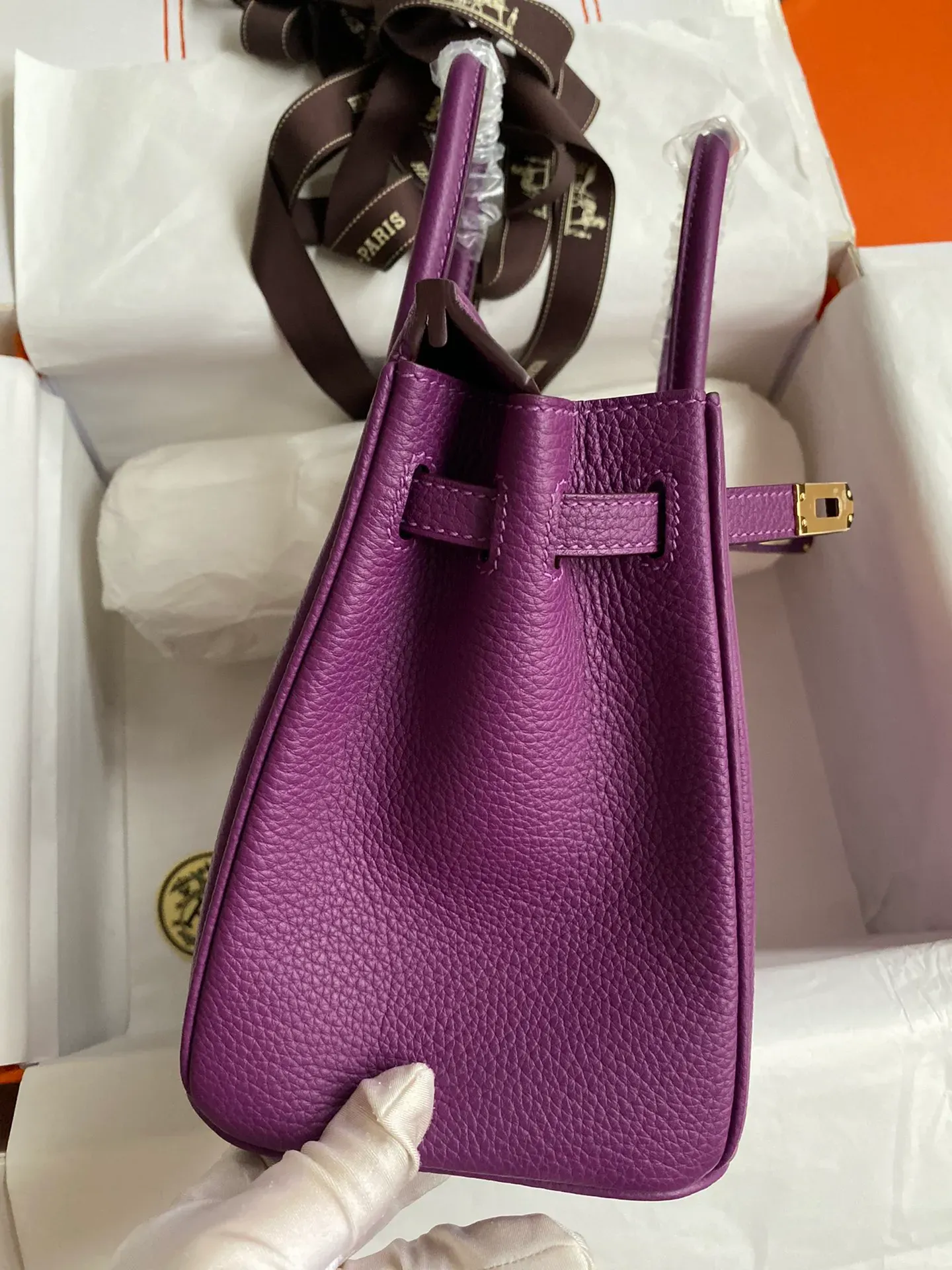 [Copy]Birkin 25/30/35 Bag Anemone (Sea Anemone Purple) Togo Leather