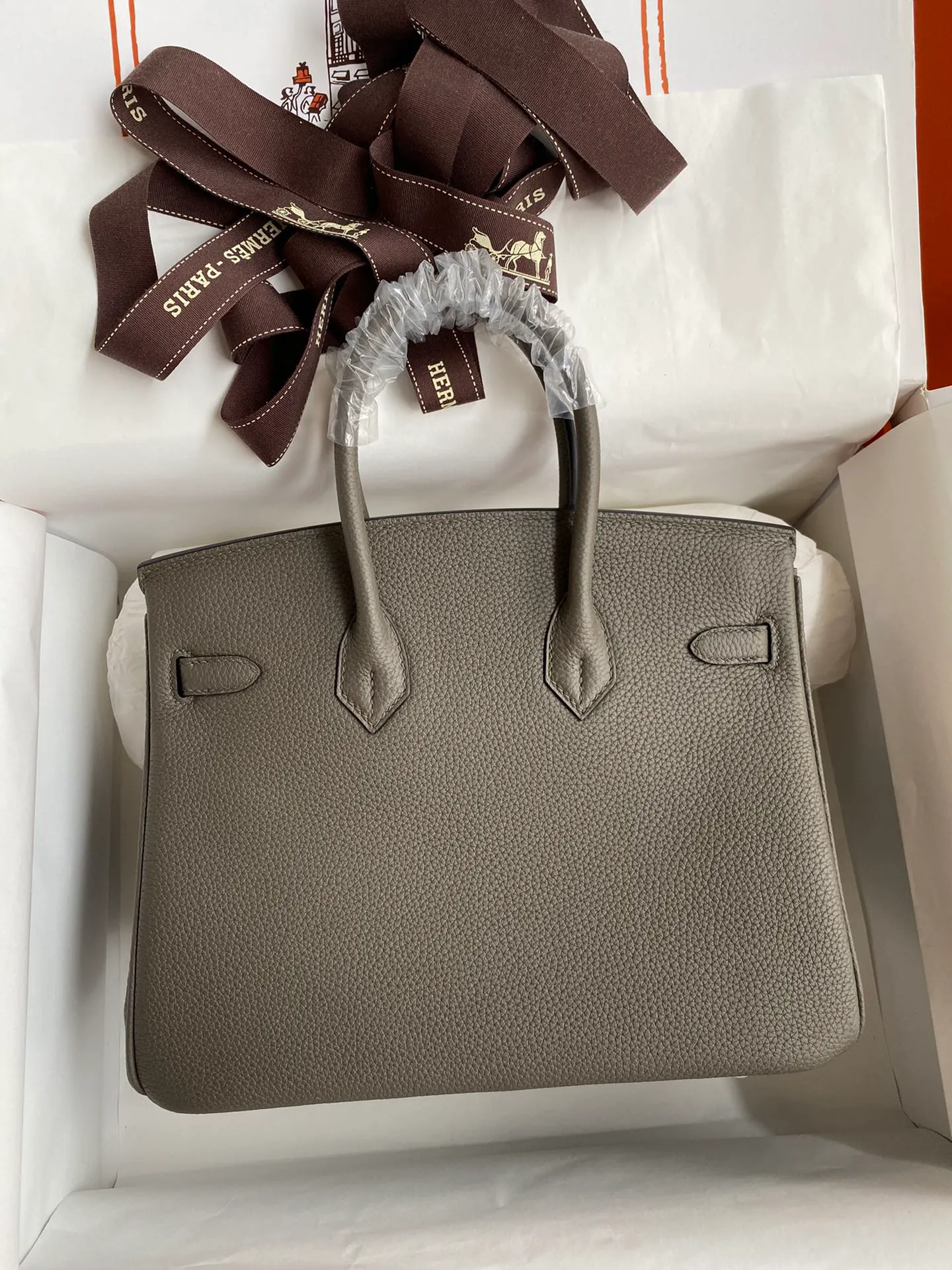 Birkin 25/30/35 Bag Etain (Pewter Grey) Leather
