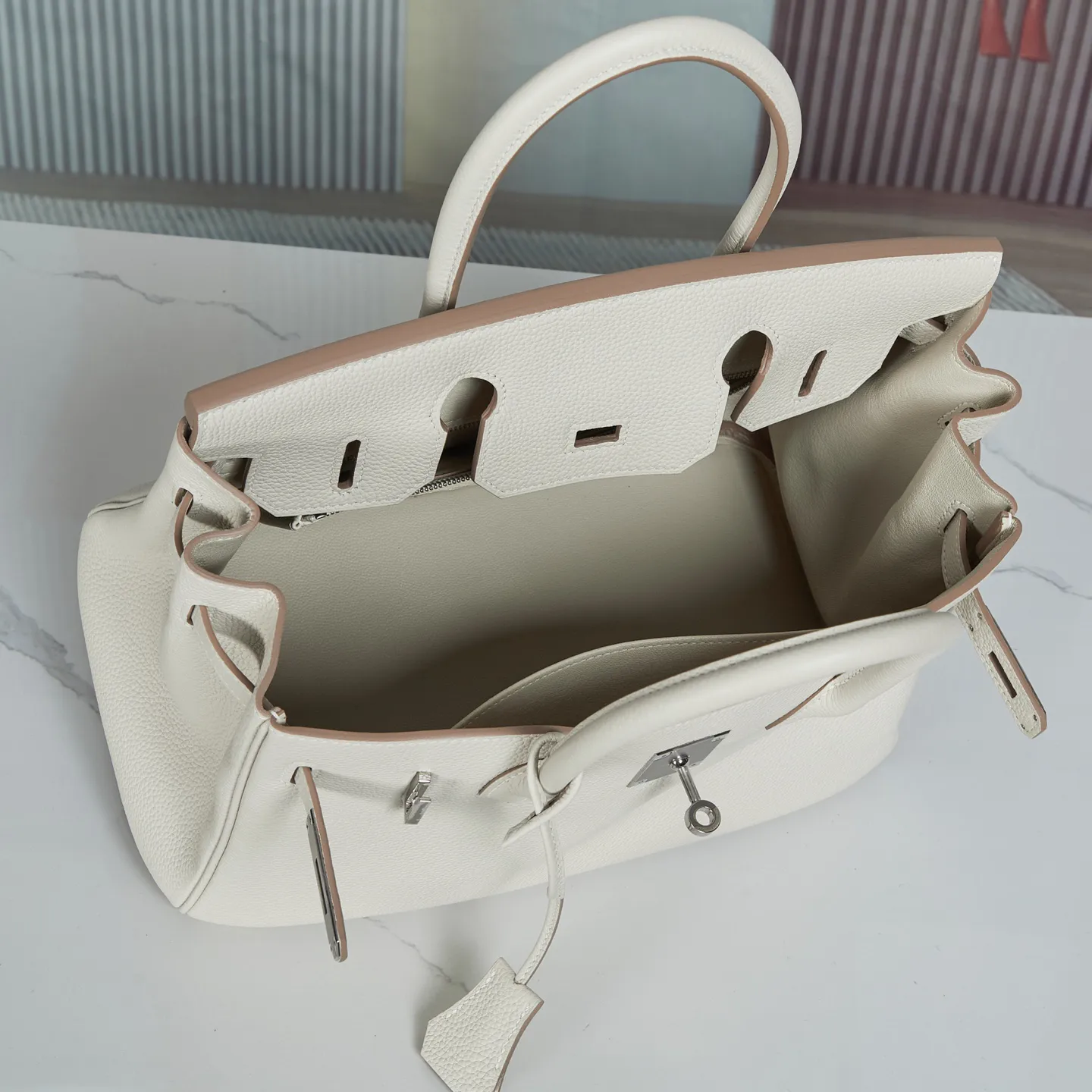 Birkin 25/30/35/40 Bag Nata (Cream White) Togo Leather