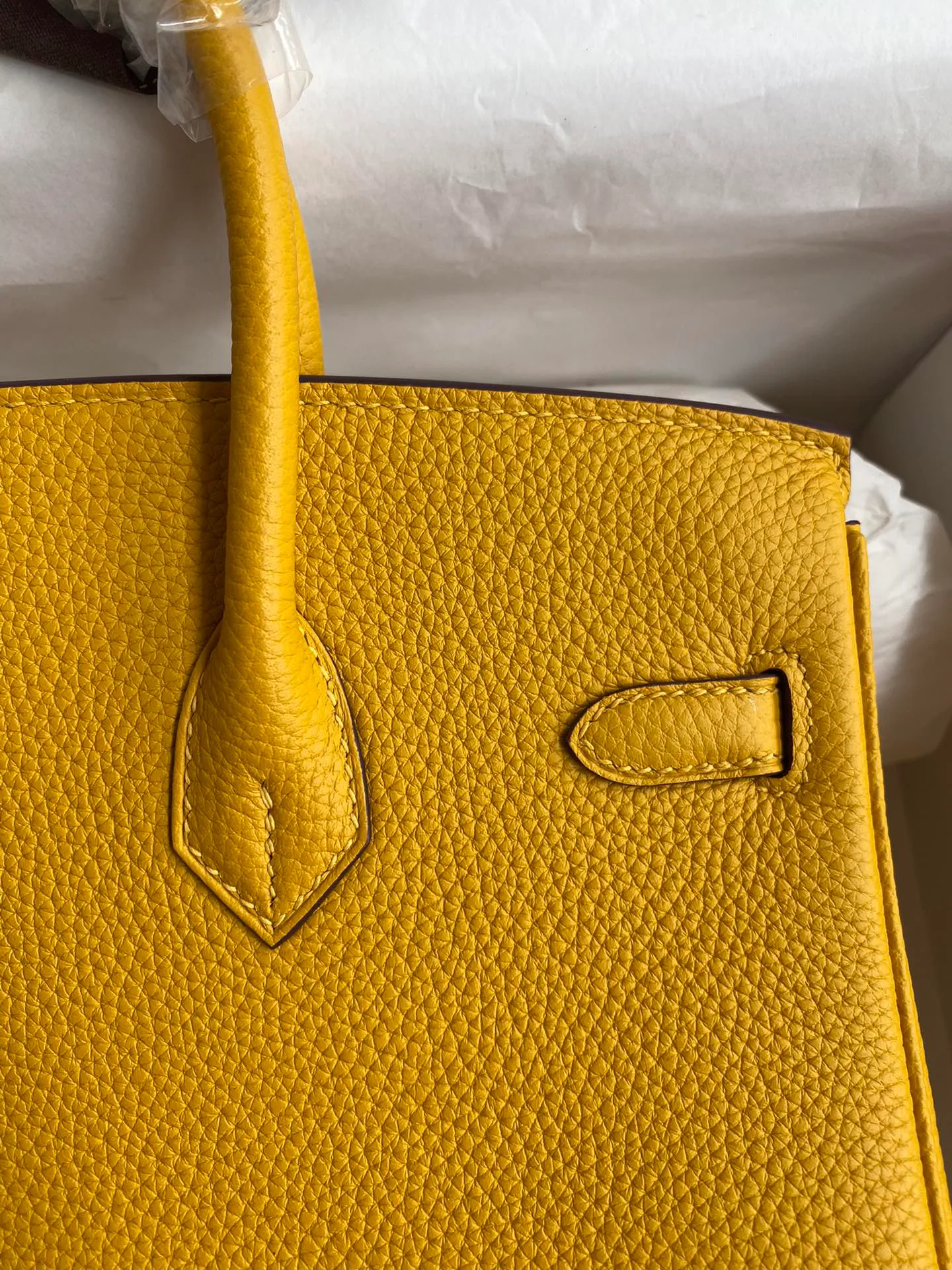 Birkin 25/30/35 Bag Jaune Ambre (Amber Yellow) Leather